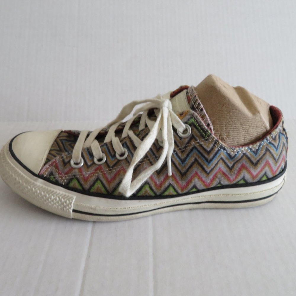 Converse X Missoni-ZigZag Chevron Low Top Sneaker/Tennis Shoe, Sz 8 Women - Picture 5 of 16